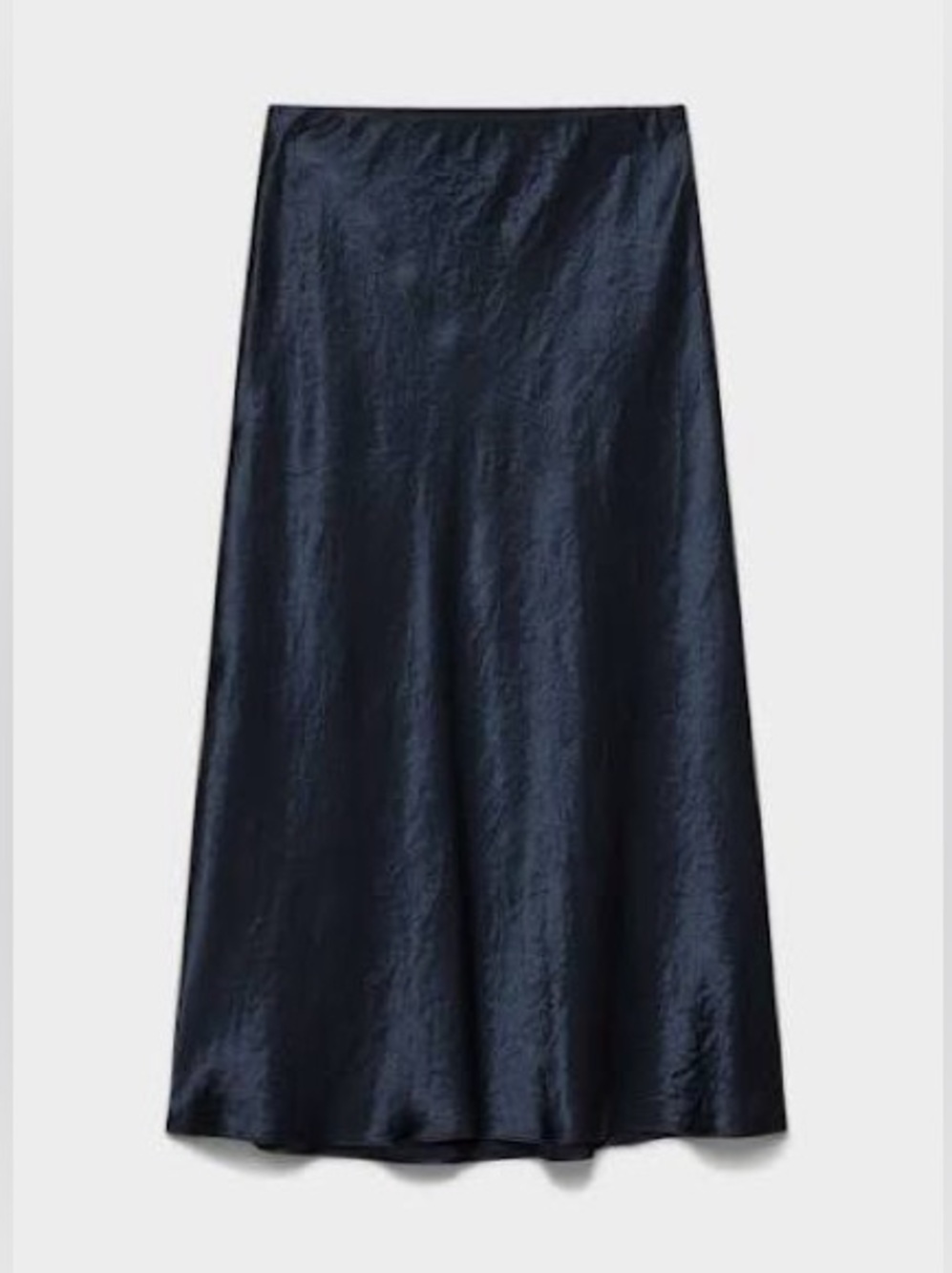 Babaton Navy Blue Satin skirt